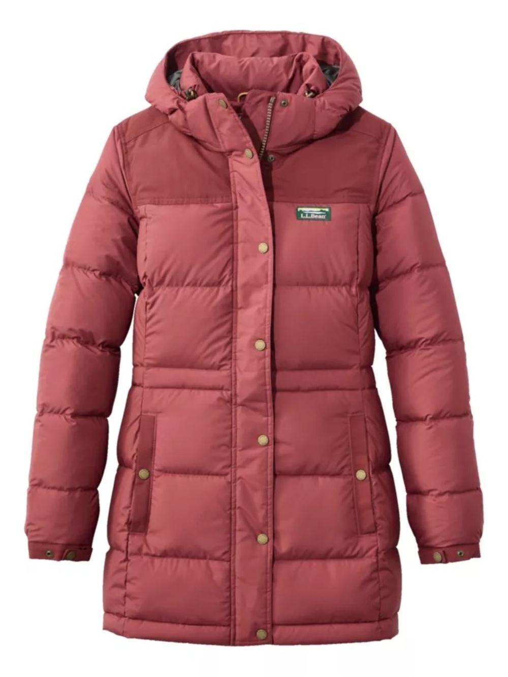 LL Bean Mountain Classic Goose Down Parka Jacket in Burgundy, Women’s size  XSP